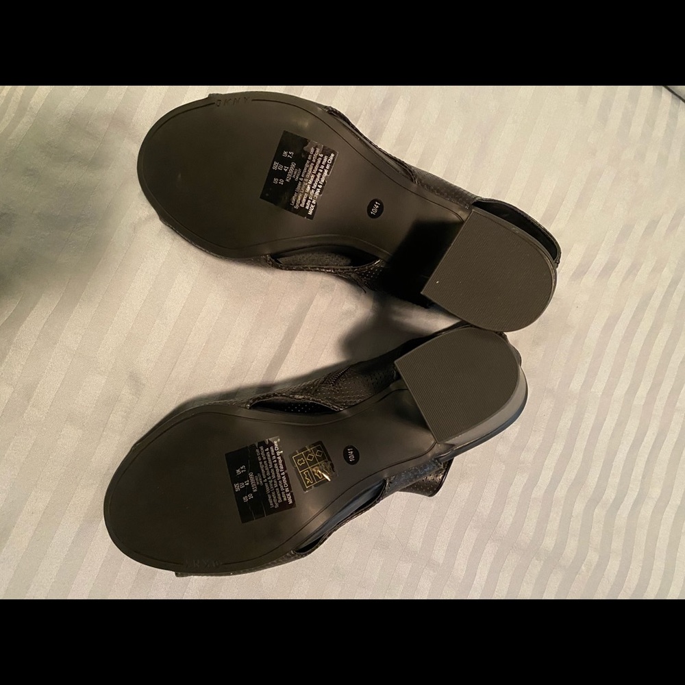 DKNY leather toe booties